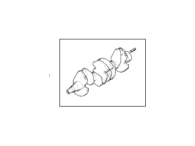 1992 Hyundai Scoupe Crankshaft - 23110-22000