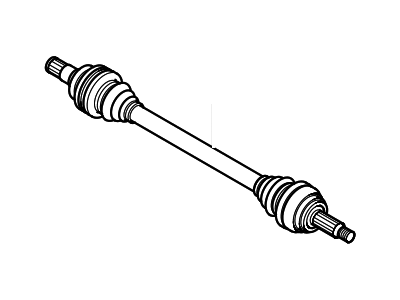 2014 Hyundai Genesis Axle Shaft - 49600-3M800