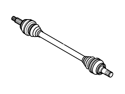 Hyundai 49650-3M000 Shaft Assembly-Drive Rear,RH