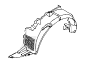 Hyundai 86812-1E000 GUARD ASSEMBLY-FRONT WHEEL,RH
