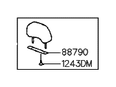 Genuine Hyundai 88600-34002-FYN Seat Headrest Assembly Front Genuine Hyundai 88600-34002-FYN Seat Headrest Assembly Front
