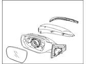 Hyundai 87610-4Z009 MIRROR ASSEMBLY-OUTSIDE REAR VIEW,LH