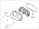 Hyundai 94021-3L016 CLUSTER ASSEMBLY-INSTRUMENT