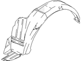 Hyundai 86812-25000 GUARD ASSEMBLY-FRONT WHEEL,RH