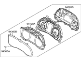 Hyundai 94021-F2100 CLUSTER ASSEMBLY-INSTRUMENT