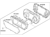Hyundai 94021-D2020 CLUSTER ASSEMBLY-INSTRUMENT