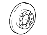 Hyundai Excel Brake Disc - 51712-21350 Disc-Front Wheel Brake