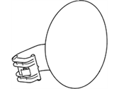 Hyundai 69510-B8000 DOOR ASSEMBLY-FUEL FILLER