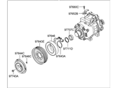 Hyundai Santa Fe A/C Compressor - 97701-1U100 Compressor Assembly