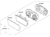 Hyundai 94021-C2101 CLUSTER ASSEMBLY-INSTRUMENT