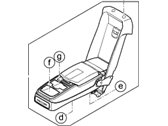 Hyundai 89905-D2FR0-OTH ARMREST ASSEMBLY-REAR SEAT BACK