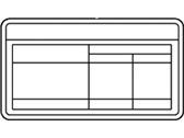 Hyundai 05203-B8760 LABEL-TIRE PRESSURE