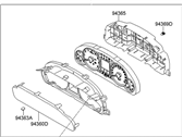 Hyundai 94021-3M530 CLUSTER ASSEMBLY-INSTRUMENT