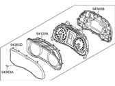 Hyundai 94021-F3020 CLUSTER ASSEMBLY-INSTRUMENT