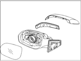 Hyundai 87610-B8031 MIRROR ASSEMBLY-OUTSIDE REAR VIEW,LH