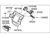 Hyundai 84704-3L300-J9 PANEL ASSEMBLY-CENTER FACIA