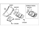 Hyundai 84650-3X415-FP COVER ASSEMBLY-CONSOLE UPPER
