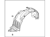 Hyundai 86811-B8000 GUARD ASSEMBLY-FRONT WHEEL,LH