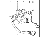 Hyundai Excel Ignition Lock Cylinder - 81906-21120 Steering & Ignition Lock Assembly
