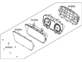 Hyundai 94021-E6201 CLUSTER ASSEMBLY-INSTRUMENT