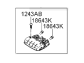 Hyundai 92800-2M000-X6 Overhead Console Lamp Assembly