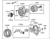 Hyundai 37300-39405 GENERATOR ASSEMBLY