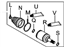 Hyundai 49582-0A050 Joint Kit-Front Axle Differential Side,RH