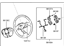 Hyundai 56100-25501-LT Steering Wheel Assembly