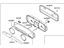 Hyundai 94021-2C250 Cluster Assembly-Instrument(Mph)