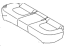Hyundai 89170-4W060-TMC Rear Seat Cushion Covering Assembly