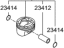 Hyundai 23041-3CFA0 Piston & Pin & Snap Ring Assembly