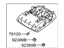 Hyundai 92800-3V000-RA5 Overhead Console Lamp Assembly