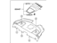 Hyundai 85610-2M100-9P Package Tray Trim Assembly Hyundai 85610-2M100-9P Package Tray Trim Assembly
