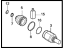 Hyundai 495R3-S9480 JOINT KIT-DIFF SIDE,RH