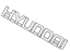 Hyundai 86321-3D000 Emblem