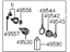 Hyundai 49505-22B00 Joint Kit-Trunnion