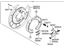 Hyundai 58250-4D500 Brake Assembly-Parking Rear,LH