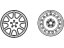 Hyundai 52910-2M900 Wheel Cap Assembly