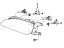 Hyundai 92101-34550 Driver Side Headlight Assembly Composite