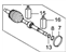 Hyundai 49580-3V550 Joint & Shaft Kit-Front Axle W