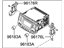 Hyundai 00201-M9000-3GFLT AM/FM/XM 09 AZERA Gray Radio-F