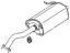 Hyundai 28710-3X300 Rear Muffler Assembly