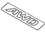 Hyundai 86341-B8000 Awd Emblem(Badge)