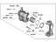 Hyundai 58180-J3A10 Brake Caliper Kit Left Hand Hyundai 58180-J3A10 Brake Caliper Kit Left Hand
