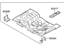 Hyundai 65520-2V101 Panel Assembly-Rear Floor Rear Complete