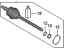 Hyundai 495R1-D3131 JOINT & SHAFT KIT-WHEEL SIDE,R