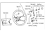 Hyundai 56110-34500-AQ Steering Wheel Body Assembly