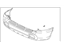 Hyundai 86610-26800 Rear Bumper Cover Assembly