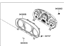 Hyundai 94001-3J170 Cluster Assembly-Instrument(Mph)