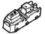 Hyundai 93580-F2510-4X Rear Power Window Sub Switch Assembly, Right